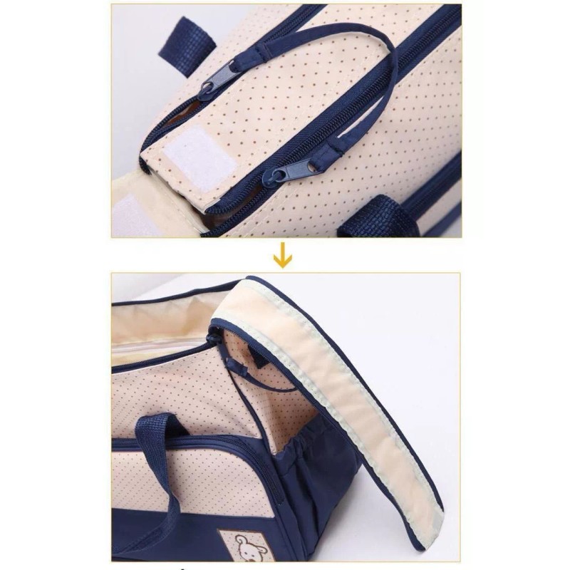 BOSSCO Set 5 Bolsas Panaleras Cambiador Bebe Botella Viaje Multiuso