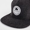 Blackskies Snapback cap, black, brown, grey wool screen, unisex premium