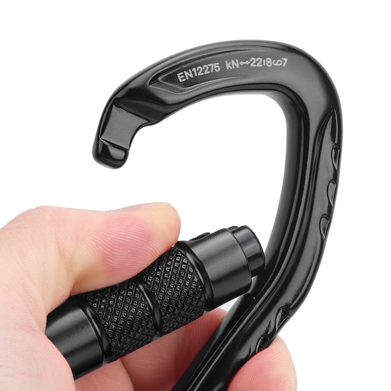 Outdoor Rock Climbing Carabiner Aluminum Alloy Auto Locking Safety Buckle