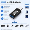 USB 3.2 to USB C Adapter 4-Pack,10Gbps High-Speed Type-C to
