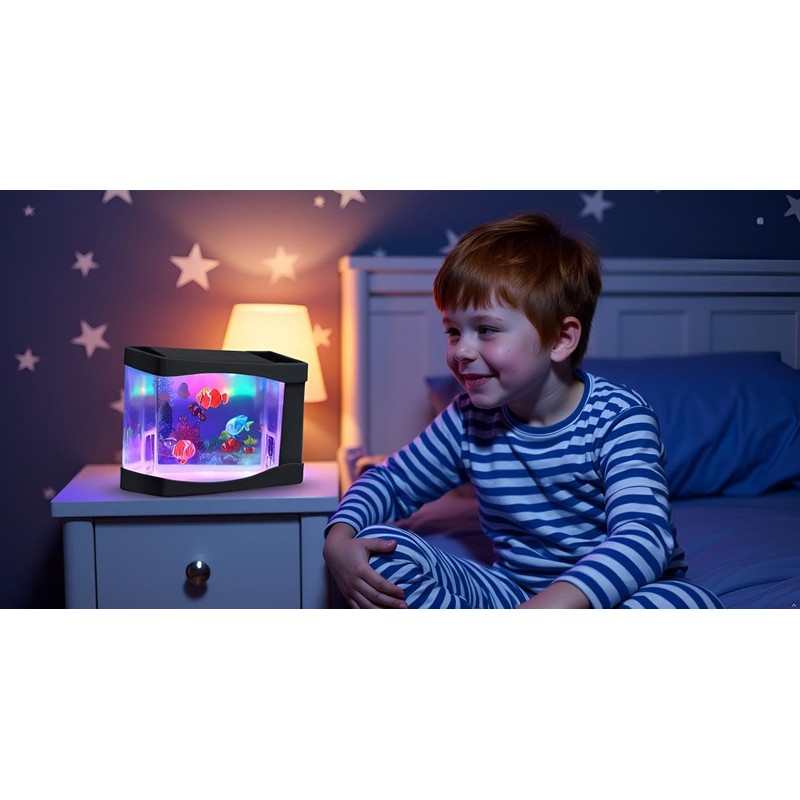 Lightahead Artificial Mini Aquarium A Sensory Multi Colored LED Swimming