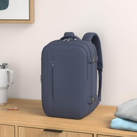 Xkdoai Hand Luggage 40 x 20 x 25 cm for Ryanair Aeroplane Travel Backpack with Luggage Organiser 3 Sets Small Travel Bag Carry On Luggage Unisex Travel Bag Backpack Travel Bag, blue, Rucksack