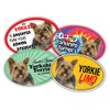 Prismatix Decal 4 Dog/Cat Oval Magnets for Cars, Lockers, Refrigerators,