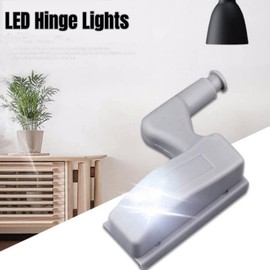 Yosoo - Luces LED de la bisagra del gabinete, 10 PCS Universal Intelligent Sensor Light Lámparas con bisagras para Armario Armario Inicio para armario armario armario luz de noche de (Fresco Blanco)