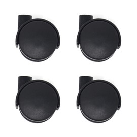 Design61 Universal Furniture Castors with U-Mount 19 mm Swivel Castors Wheels Plate Shoes with Pin Pack of 4