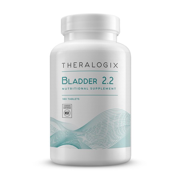 Theralogix Bladder 2.2 Multivitamin & Multimineral Supplement - 90-Day Supply - Bladder Support Supplement for Men & Women - Vitamins A, C, D, E, Zinc & More - NSF Certified - 180 Tablets