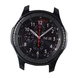 Mikinona Gear S3 Watch Case Cover Black Series Protective Frame Cover for Smart Watch