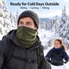 Fleece Neck Warmer Gaiter – Adjustable Windproof Winter Neck Gaiter