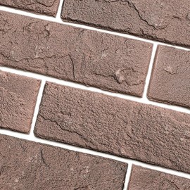 TORURAL 60 Red/Brown Thin Brick Wall Tiles, Clay Manufactured Faux Brick Veneers for Bedroom, Bathroom, Kitchen, Fireplace and Fence Wall Panels (8.5 sq.ft)