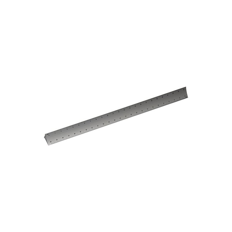 Alumicolor 3000 Series 12-Inch Silver Hollow Aluminum Triangular Engineer Scale
