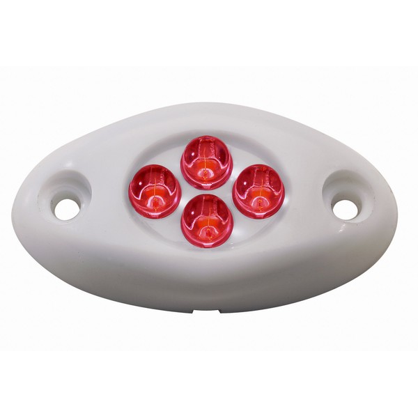 Innovative Lighting - 004-4100-7 4-Red LED Screw Mount Courtesy Light with White Case