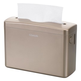 Countertop Paper Towel Dispenser Universal Fit for Multifold, Z-Fold Trifold Hand Towels, Commercial Napkin Dispenser for Bathroom Home Kitchen Toilet ABS Paper Towel Holder, Champagne Gold