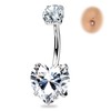 BodyBonita G23 Titanium Belly Button Rings - 14G Internally Threaded
