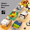 OWill 7-Pack Plastic Storage B-ins 4.2L, Small Organizer Bins for