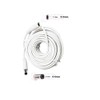 33ft White 12V DC Power Extension Cable 2.1mm x 5.5mm