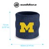University of Michigan Wrist Sweatbands - Athletic Cotton Terry Cloth