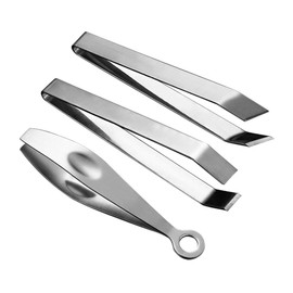 SAFIGLE 3pcs Stainless Steel Goose Hair Tweezers Set Ergonomic Hair Removing Pliers for Kitchen Use Precision Fishbone Tweezers Durable Food Grade Stainless Steel Kitchen Accessory