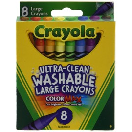 Crayola 5555 Kid's First Large Washable Crayons 8 Count