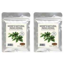 Momis Natural India Henna Dye 100g, Chemical Light Brown, 2 pcs / 모미스 네츄럴 인디아 헤나 염색제 100g, 케미컬라이트브라운, 2개