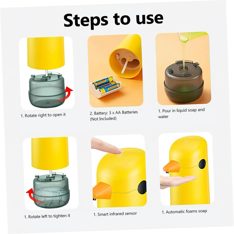 WOONEKY Novelty Automatic Soap Dispenser ABS Material Touchless Foaming Soap