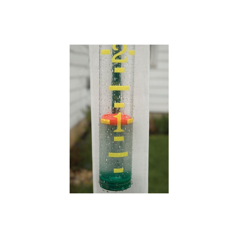 A.M. Leonard Jumbo Rain Gauge, Green, Read from 50-Foot Distance