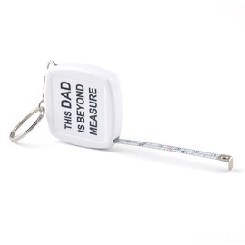 WIN TAPE 80'' 2M Mini Steel Tape Measure Plastic Shell with Keychain Functional Mini Retractable Measuring Tape Keychain (White, Inch/cm)