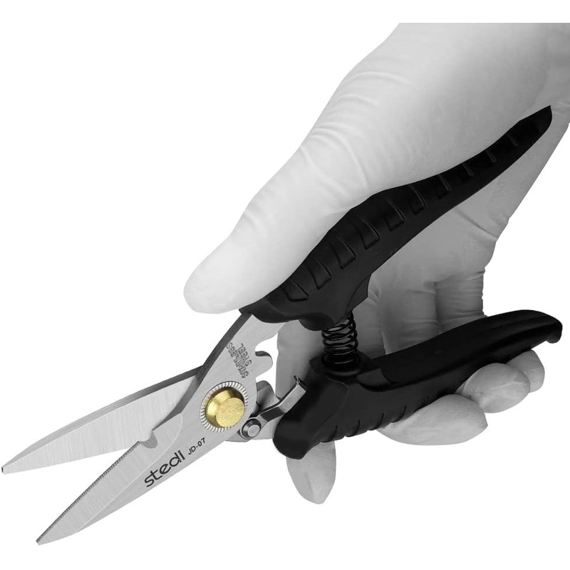 stedi 18 cm scissors, high-performance multi-purpose scissors with finely serrated
