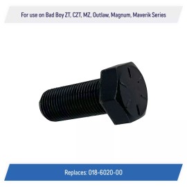 Bad Boy Mowers Blade Bolt 5/8"-18 x 1-1/2" for Bad Boy Mower ZT CZT MZ Outlaw 018-6020-00 (2)