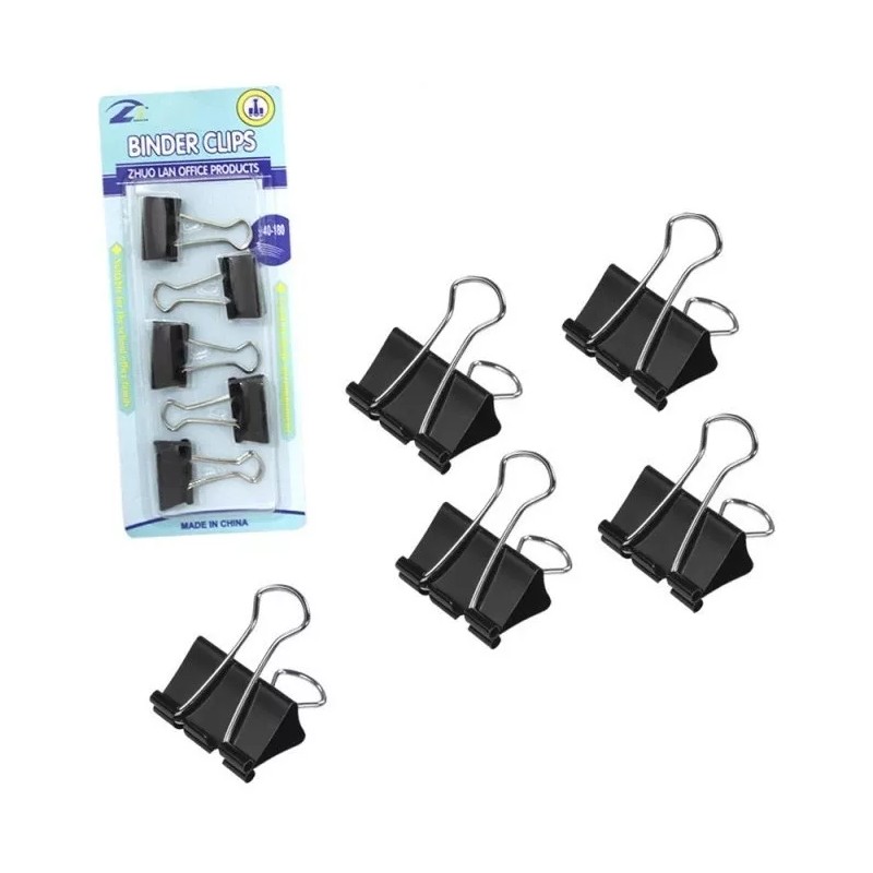 Blinder lips Clip Para Carpeta Papeles Mariposa Oficina Mediano 15