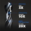 toolant 7/16" Cobalt Drill Bit Set(Pro) Titanium Aluminum Nitride Coated