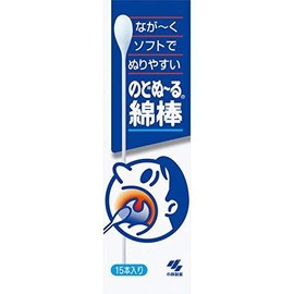 のどぬーる綿棒 15本×4個