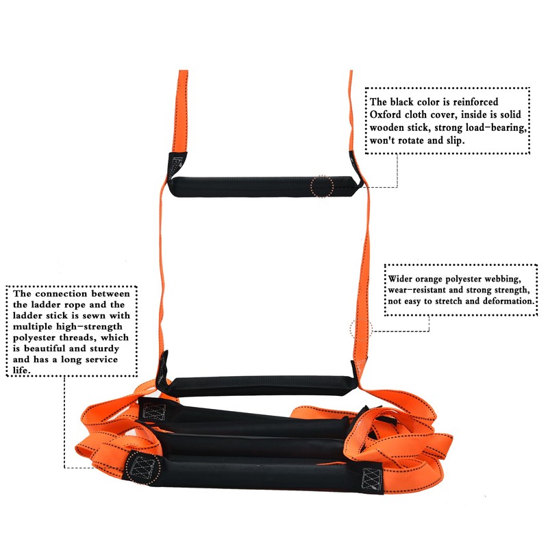 13 Feet Fire Escape Ladder for 2-3 Story Homes -