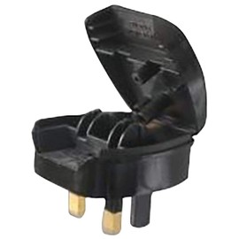 Eagle 3A Euro Converter Plug 2 Pin VDE to 3 Pin UK (Black)