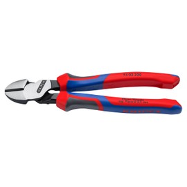 Knipex Kraft-Seitenschneider schwarz atramentiert, mit Mehrkomponenten-Hüllen 200 mm 74 02 200