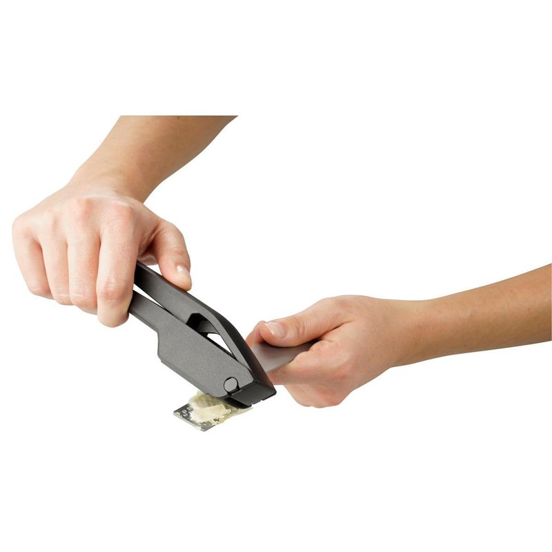 FACKELMANN Knoblauchpresse, Edelstahl, Schwarz, 17,5 cm