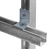 heneng 2 Hole 90 Degree Fitting for 1-5/8" Strut Channel,