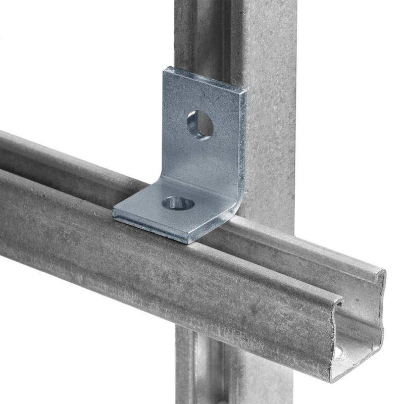 heneng 2 Hole 90 Degree Fitting for 1-5/8" Strut Channel,