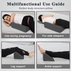 Jacobable Bed Wedge Pillow for Side Sleeping Sponge Filled Body