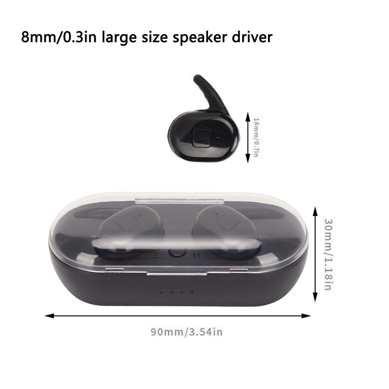 D90 Wireless Earbuds Deep Bass Stereo Built in Mic Bluetooth