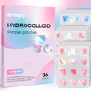 Pimple Patches Blue Pink Heart Moon Butterfly 12MM 36PCS Hologram