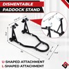 Motorcycle Stand Front and Rear，882lbs/400kg Load Capacity Lift with U