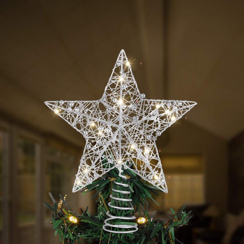 STOBOK Christmas Tree Topper, 30 cm x 25 cm, LED