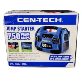 CENTECH Cen-Tech 750 Peak Amp Jump Starter And 12v Power Pack, USB, LED Work Light