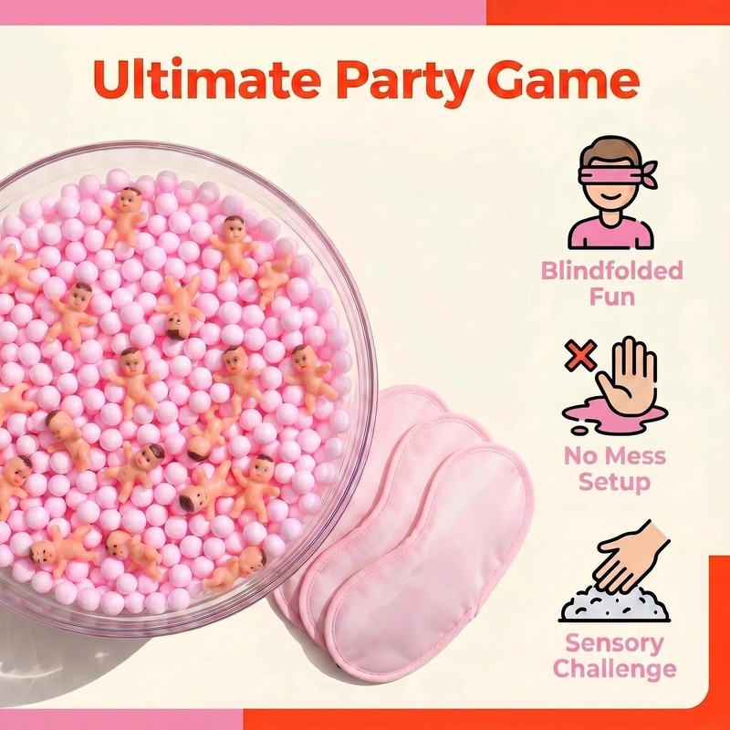 YUBAIHUI 3 Sets Baby Shower Games Funny Activities - Funniest