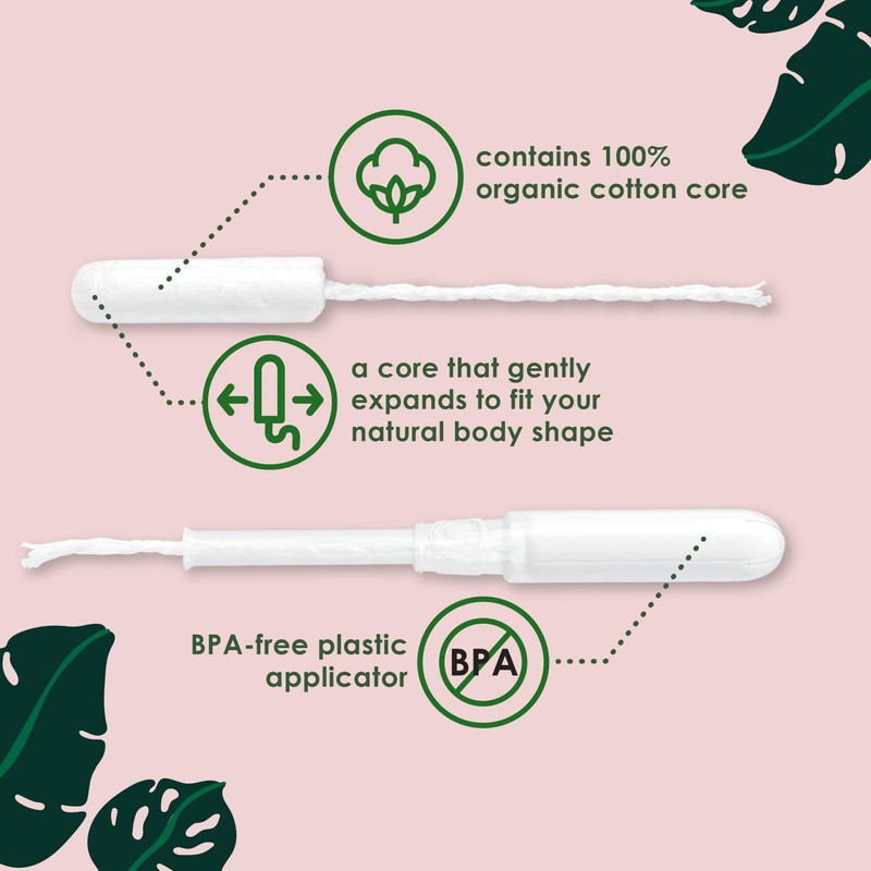 L. Cotton Tampons Regular/Super Absorbency Multipack, Free from Chlorine Bleaching,