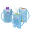 Flipping Holder Squeeze Proof Food Pouch Holder for Toddlers, Babies,