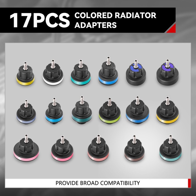 Auto Dynasty 28pcs Radiator Pressure Tester & Vacuum Type Cooling