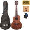 Luna Guitars A/E Concert Tattoo LEFTY w/Strings,Tuner & PC