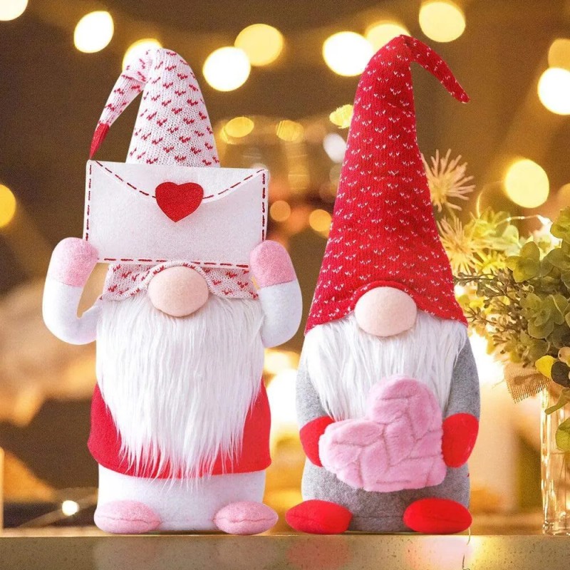 2pzs Gnomos Para Decoración Del Día De San Valentín Regalo
