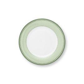 PIP STUDIO Lily&Lotus Tiles Light Green Dinner Plate 26.5 cm